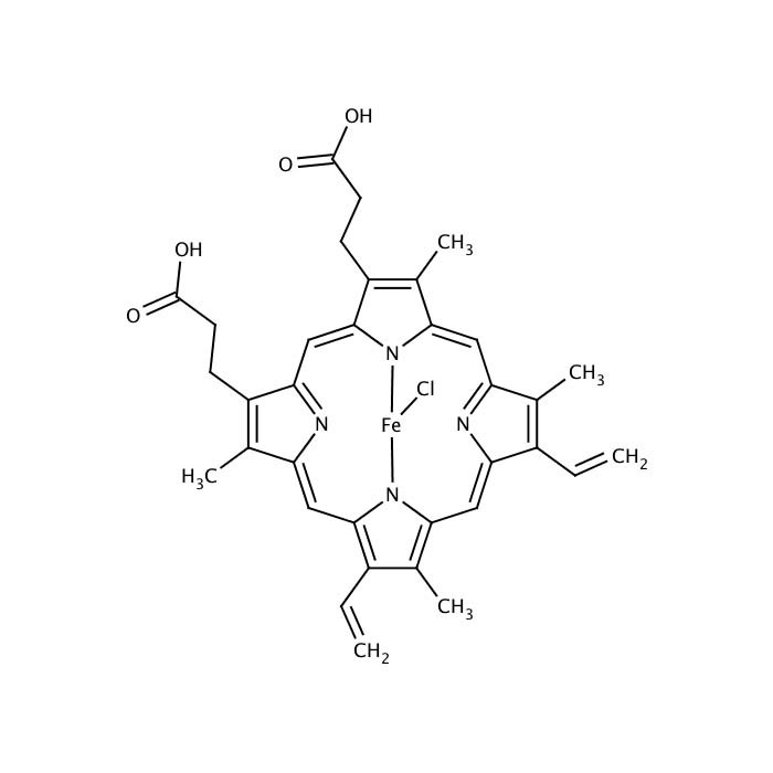 ISO9001 Pharmaceutical Intermediates Hemin 16009-13-5